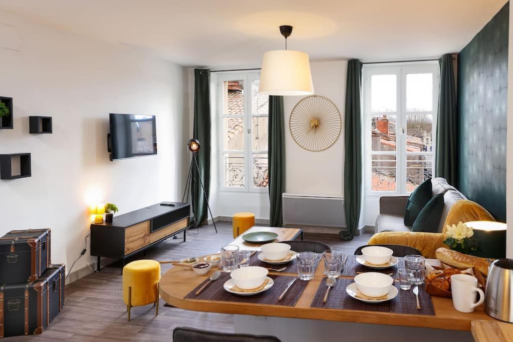 Apartament N3 Des Etudes Duplex Hypercentre Wifi Conciergeriedamecarcas Carcassonne Zewnętrze zdjęcie
